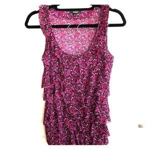 Multicolored Ruffle Tank Top